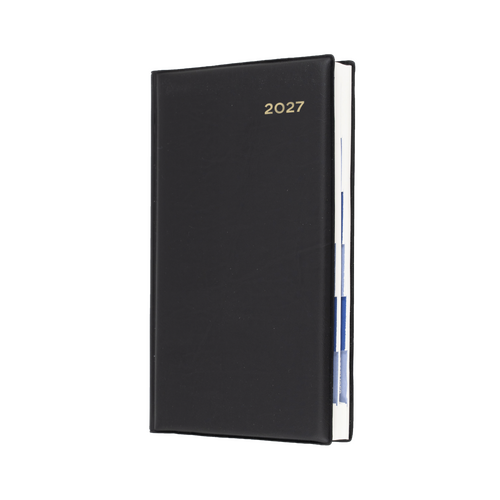 2027 Diary Collins Belmont Desk Octavo Day to Page Monthly Tabs Black, 61PA.V99