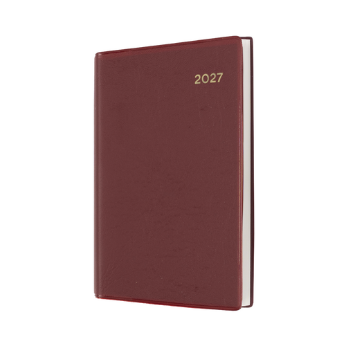 2027 Diary Collins Belmont Pocket A7 Day to Page Burgundy, 137.V78