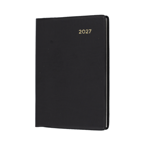 2027 Diary Collins Belmont Pocket A7 Week to View Black, 337.V99