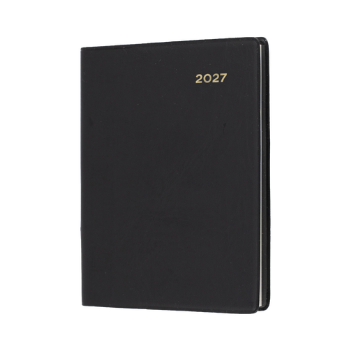 2027 Diary Collins Belmont Pocket A7 Week to View with Pencil Black, 337P.V99