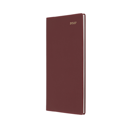 2027 Diary Collins Belmont Pocket B6/7 Week to View Portrait Burgundy, 377P.V78