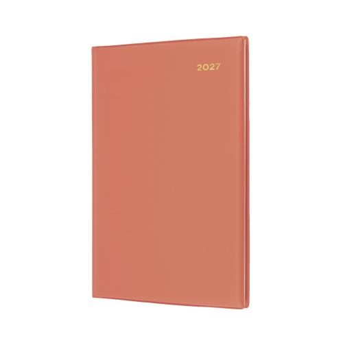 2027 Diary Collins Belmont Colours A5 Week to View Orange, 387.V44