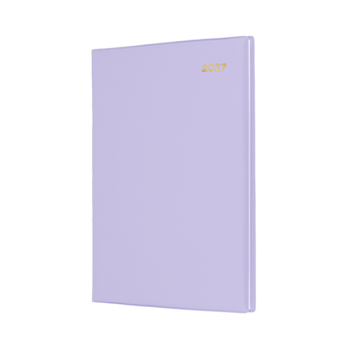 2027 Diary Collins Belmont Colours A5 Week to View Lilac, 387.V55