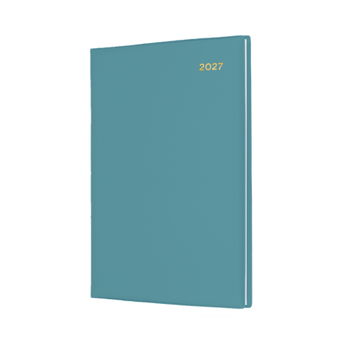 2027 Diary Collins Belmont Colours A5 Week to View Teal, 387.V53