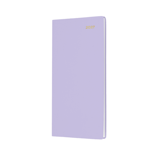 2027 Diary Collins Belmont Colours Slim Week to View Portrait Lilac, 377P.V55