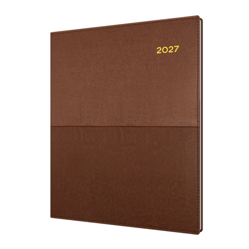 2027 Diary Collins Vanessa Quarto Week to View Tan, 325.V90