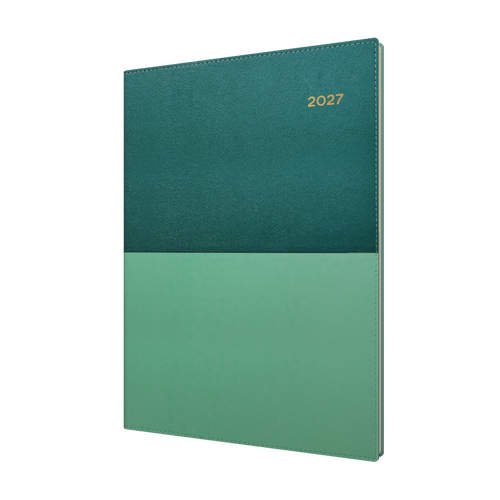 2027 Diary Collins Vanessa A4 Week to View Teal, 345.V53/61