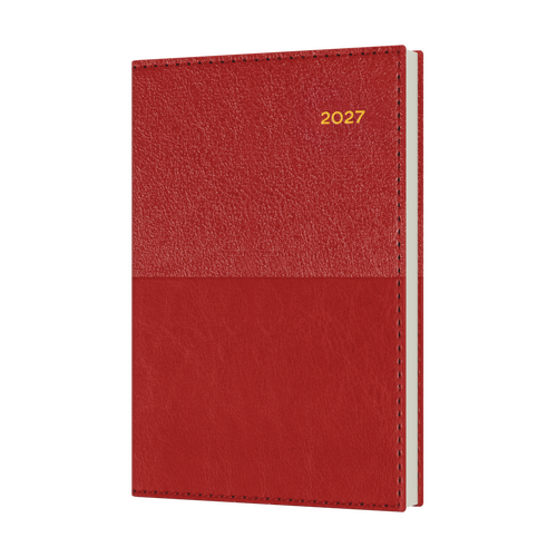 2027 Diary Collins Vanessa B7R Week to View Red, 355.V15