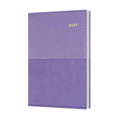 2027 Diary Collins Vanessa B7R Week to View Purple, 355.V55