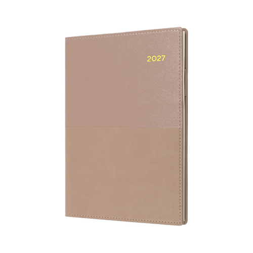 2027 Diary Collins Vanessa A6 Week to View Rose Gold, 365.V49