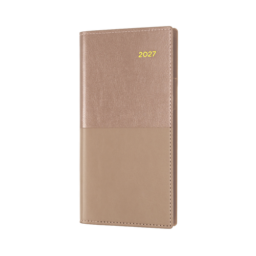 2027 Diary Collins Vanessa B6/7 Week to View Landscape Rose Gold, 375.V49