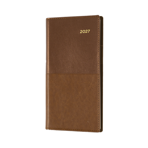 2027 Diary Collins Vanessa B6/7 Week to View Landscape Tan, 375.V90