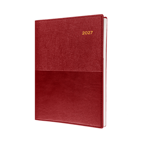 2027 Diary Collins Vanessa A5 Week to View Red, 385.V15