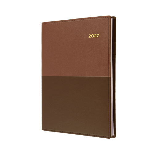 2027 Diary Collins Vanessa A5 Week to View Tan, 385.V90