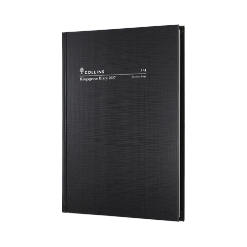 2027 Diary Collins Kingsgrove A4 Day to Page Black, 141.P99