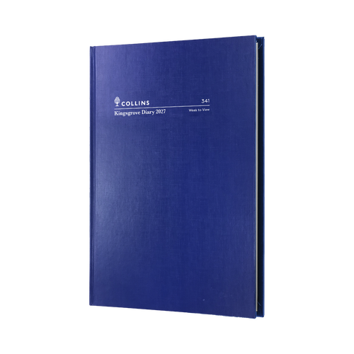 2027 Diary Collins Kingsgrove A4 Week to View Blue, 341.P59