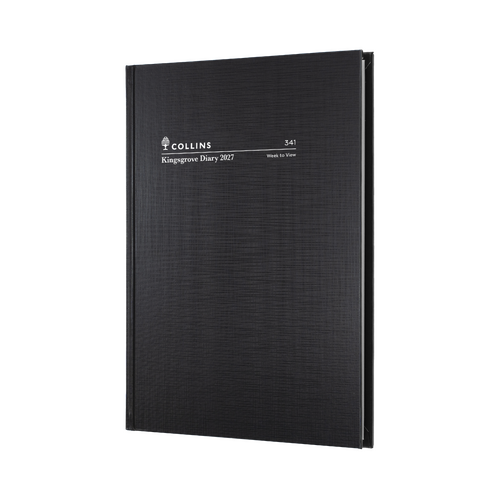 2027 Diary Collins Kingsgrove A4 Week to View Black, 341.P99