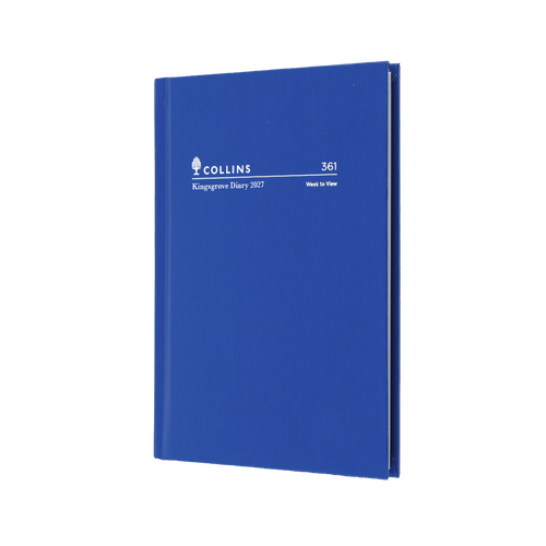 2027 Diary Collins Kingsgrove A6 Week to View Blue, 361.P59