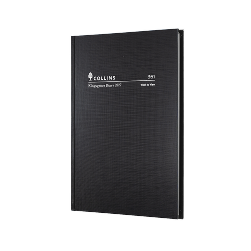 2027 Diary Collins Kingsgrove A6 Week to View Black, 361.P99