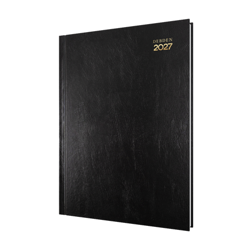 2027 Diary Debden Kyoto A4 Day to Page Black, 3001.P99
