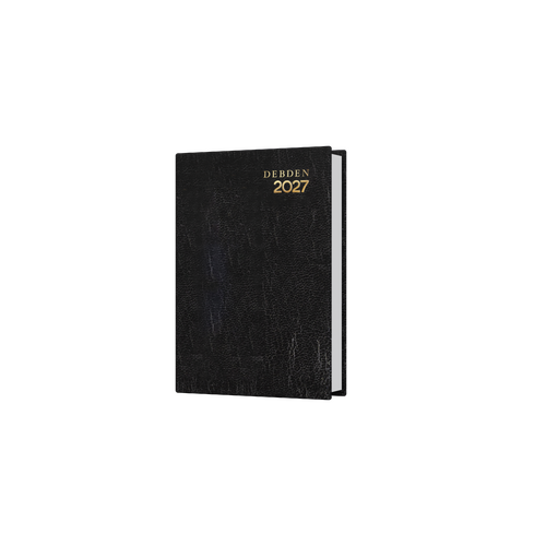 2027 Diary Debden Kyoto A7 Day to Page Black, 3133.P99