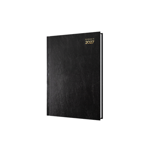 2027 Diary Debden Kyoto A5 Day to Page Black, 3301.P99