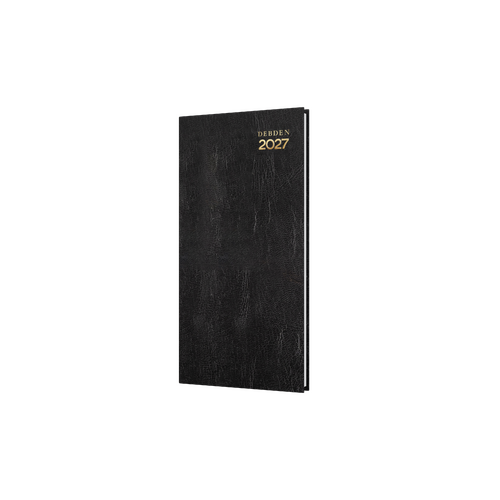 2027 Diary Debden Kyoto Slim Week to View Black, 3601.P99