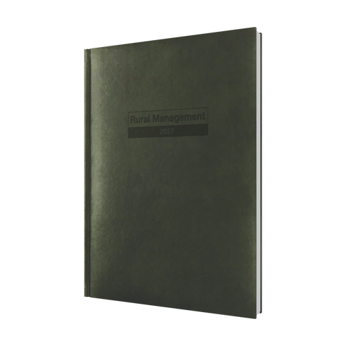 2027 Diary Debden Farmer Rural Management A4 2 Days to a Page Green, RMD