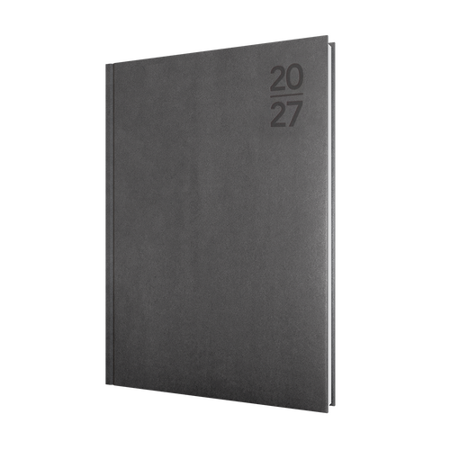 2027 Diary Collins Silhouette A4 Day to Page Charcoal, S4100.P98