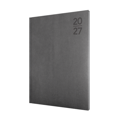 2027 Diary Collins Silhouette A4 Week to View Charcoal, S4700.P98