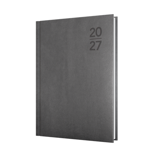 2027 Diary Collins Silhouette A5 Day to Page Charcoal, S5100.P98