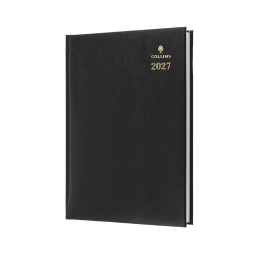 2027 Diary Collins Sterling A4 Day to Page Black, 144.P99