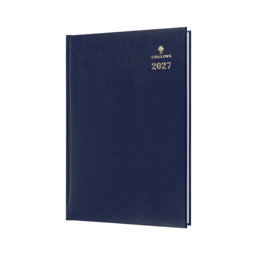 2027 Diary Collins Sterling A4 Week to View Blue, 344.P59