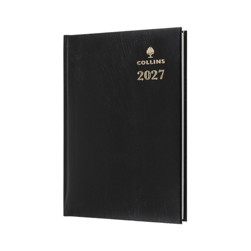 2027 Diary Collins Sterling A5 Week to View Black, 384.P99