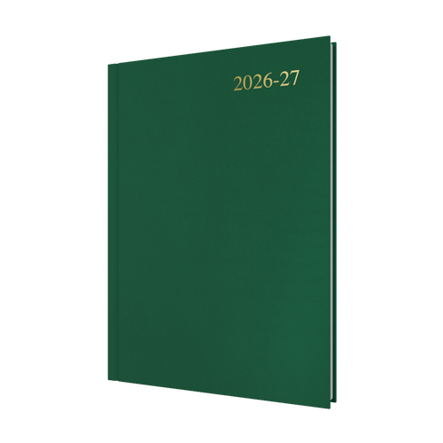 2026-2027 Financial Year Diary Collins Essential A4 Day to Page Green ESSA41M.52