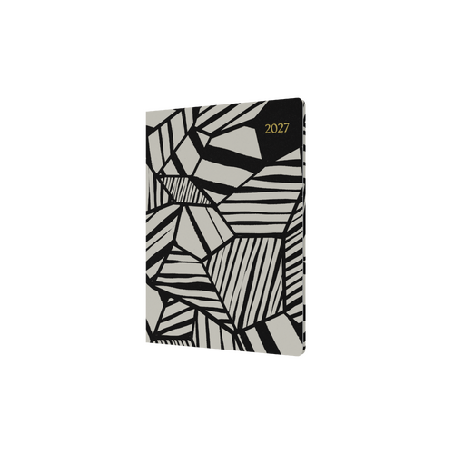 2027 Diary Collins Bold Mono A5 Week to View Recycled Bold White, E-BM153.B2