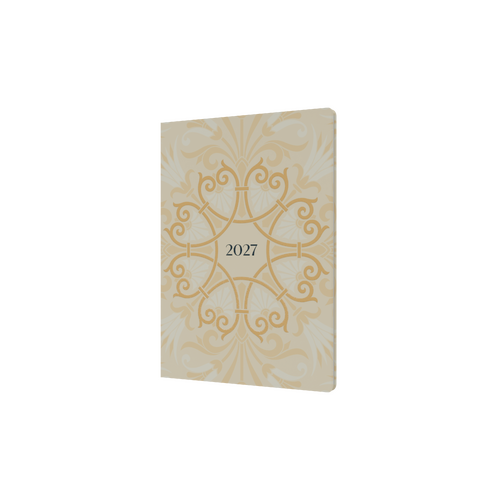 2027 Diary Collins Lavish Lux A5 Week to View Recycled White, E-LL153.11