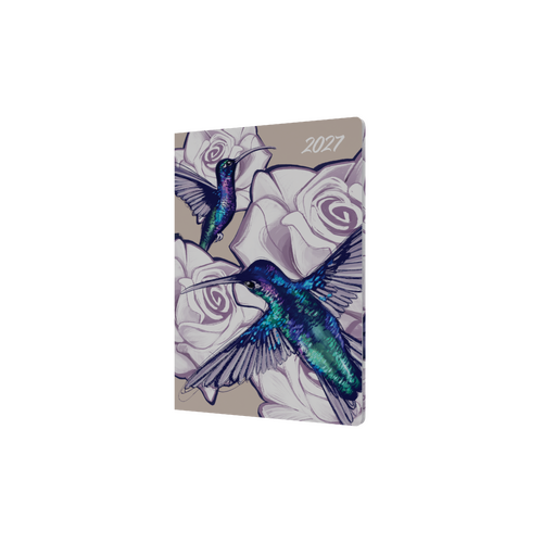 2027 Diary Collins The Roses A5 Week to View Recycled Hummingbird, E-TR153.HB