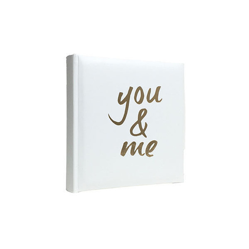 Profile Memo Slip-in Photo Album - You&Me - White - Holds 200 10cm x 15cm Photos