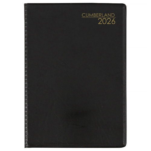 2026 Diary Cumberland Pocket A7 Week to View Black, ACCO 77PBK26