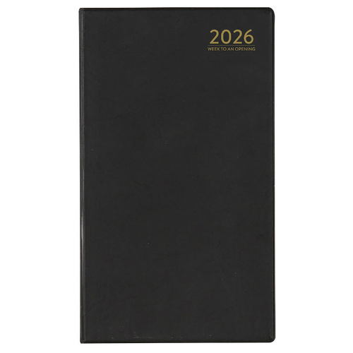 2026 Diary Cumberland Pocket Slim Week to View Black, ACCO 63PBK26