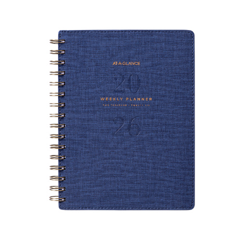 2026 Diary At-A-Glance Signature A5 Week to View Navy, ACCO AAG300426