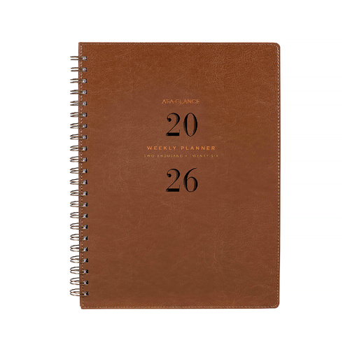 2026 Diary At-A-Glance Signature A4 Week to View Brown, ACCO AAG300626