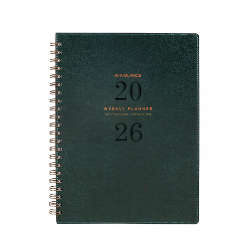2026 Diary At-A-Glance Signature A4 Week to View Green, ACCO AAG300726