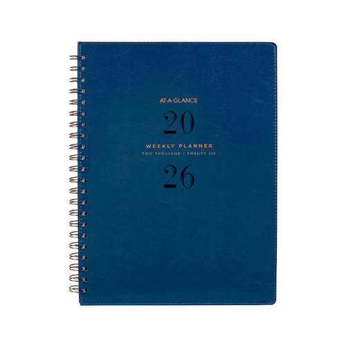 2026 Diary At-A-Glance Signature A4 Week to View Navy, ACCO AAG300826