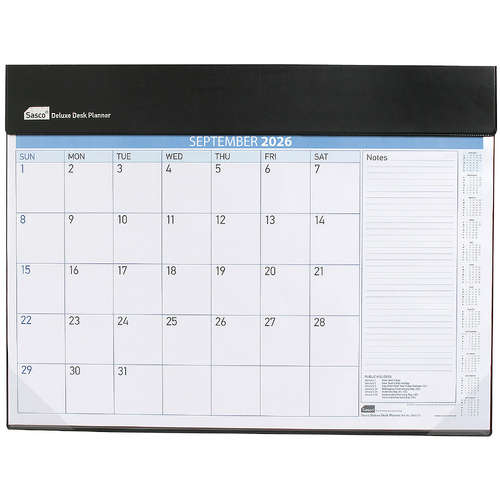 2026 Desk Planner Sasco Deluxe 518x387mm Desk Pad , ACCO 1055226