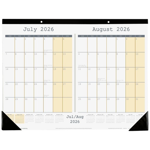 Sasco 2026-2027 Financial Year Planner 555x430mm Bi-Monthly Desk 7622627