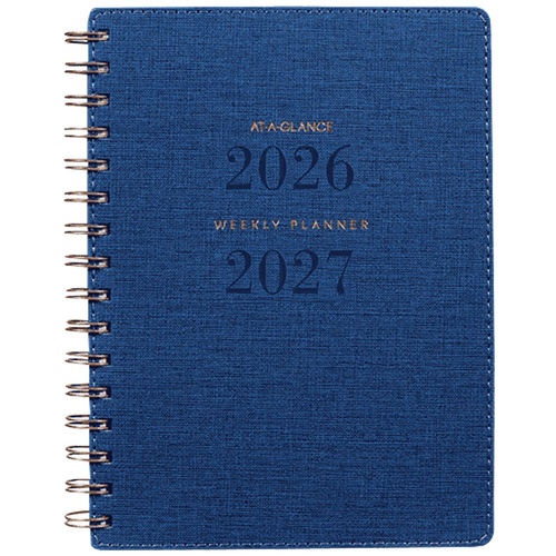 At-A-Glance 2026-2027 Financial Year Diary A5 Week to View Navy AAG4102627