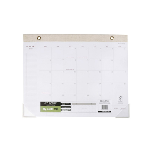 2027 Calendar At-A-Glance 552x431mm Monthly Desk Pad, AAG100127