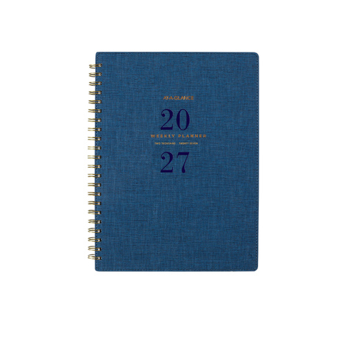 2027 Diary At-A-Glance Signature A4 Week to View Navy, AAG300827
